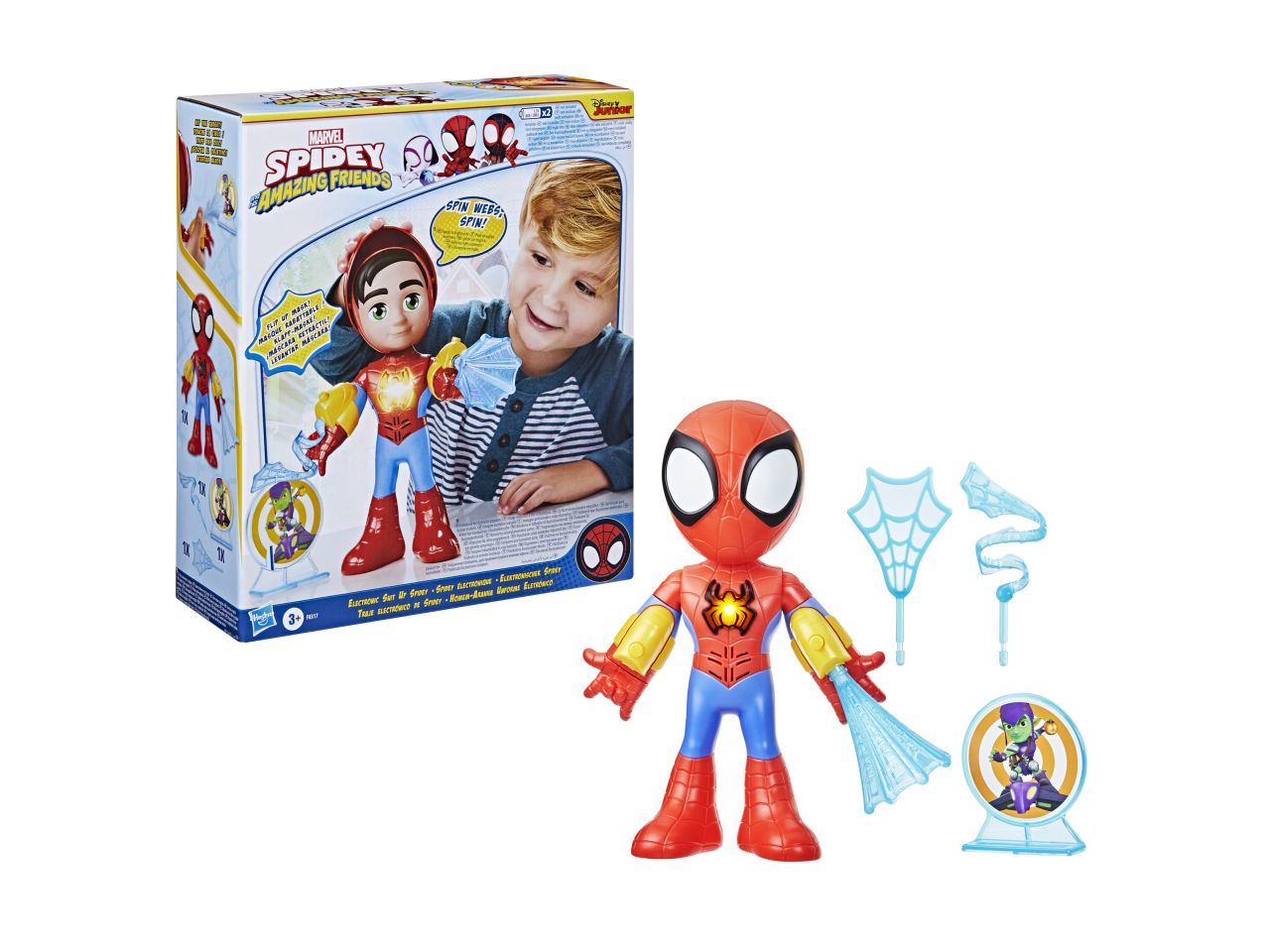 Spidey personaggio elettronico con accessori$
