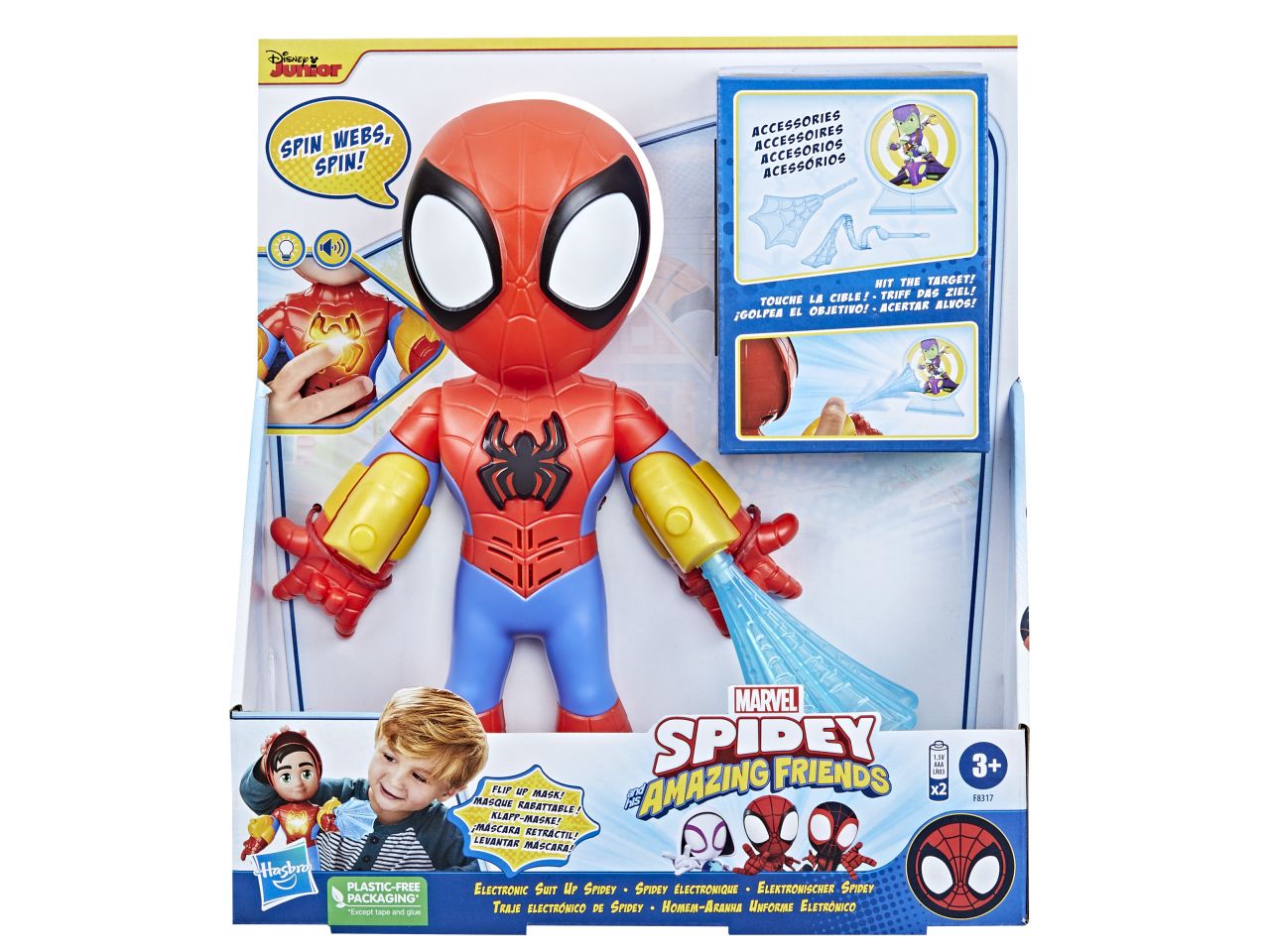 Spidey personaggio elettronico con accessori$