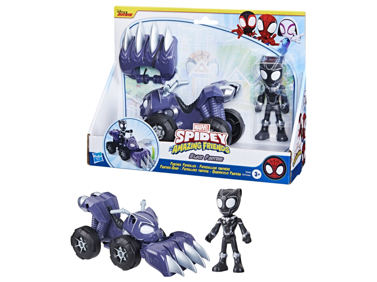 Spidey veicolo con personaggio e accessori - black panther
