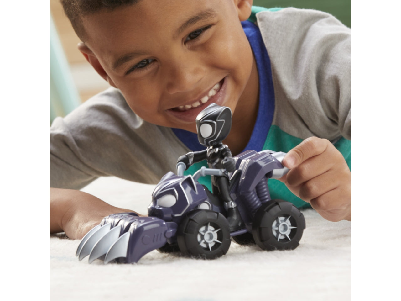 Spidey veicolo con personaggio e accessori - black panther