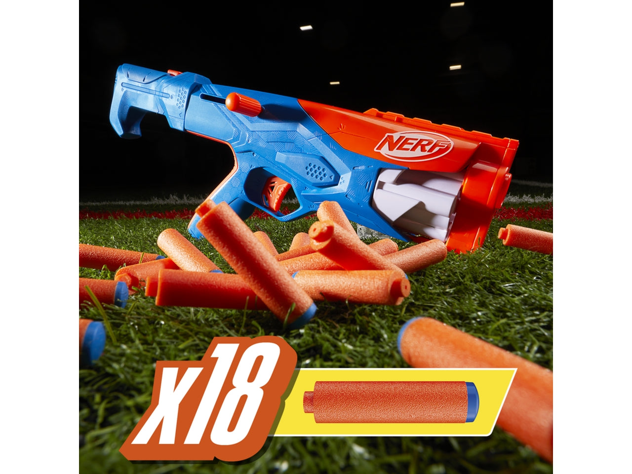 Nerf N-series Gear Up Pack 18 Proiettili, Set 1 Fucile ed 1 Pistola giocattolo per bambini - Hasbro