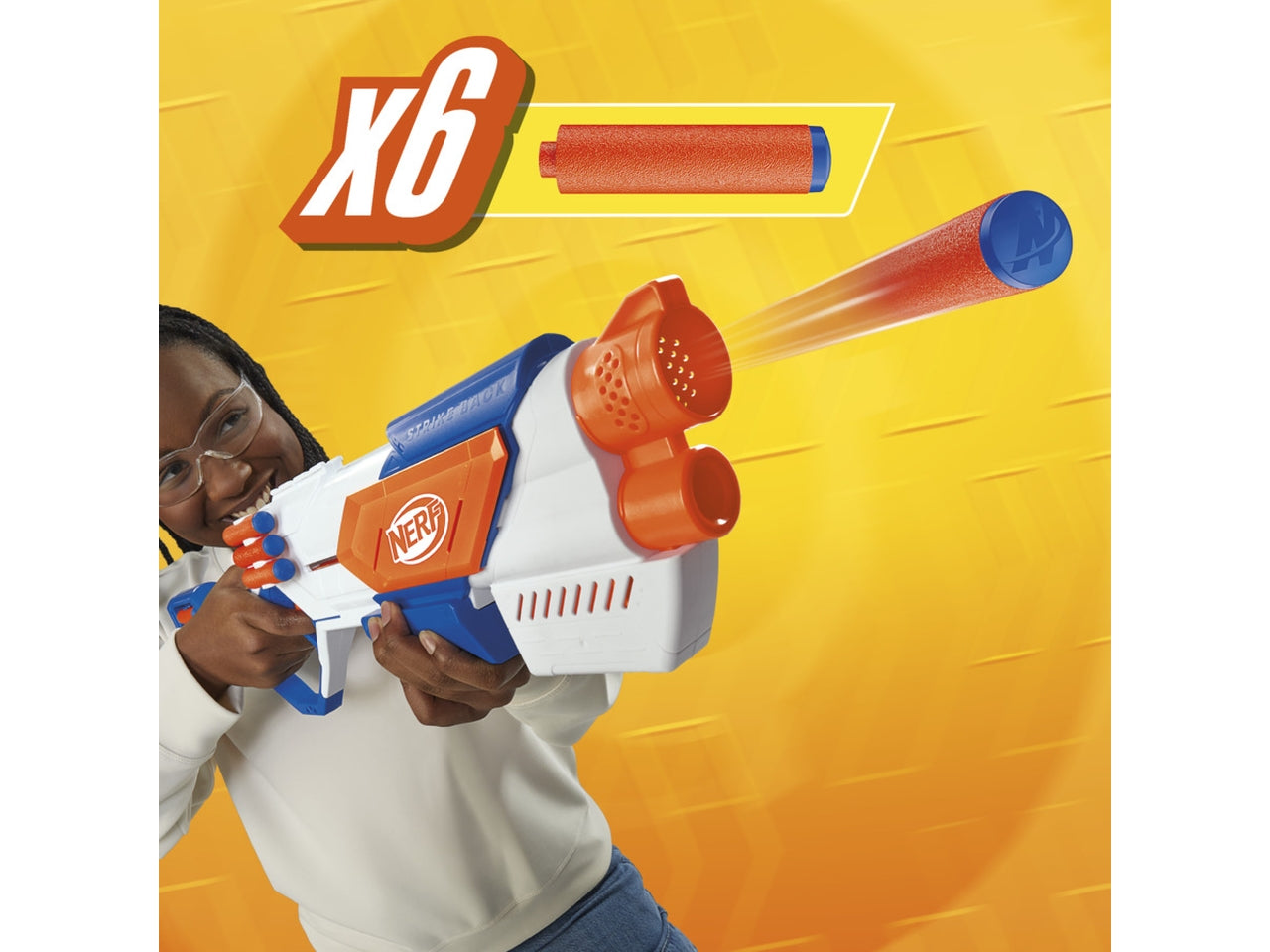 Nerf N-series Strikeback 18 Proiettili, Fucile Giocattolo per bambini - Hasbro