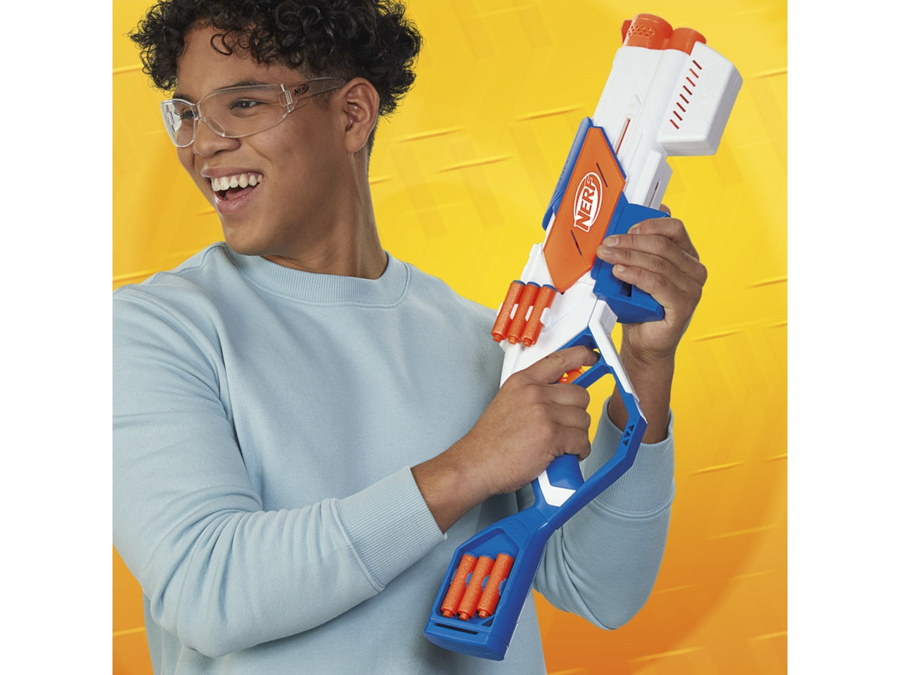 Nerf N-series Strikeback 18 Proiettili, Fucile Giocattolo per bambini - Hasbro