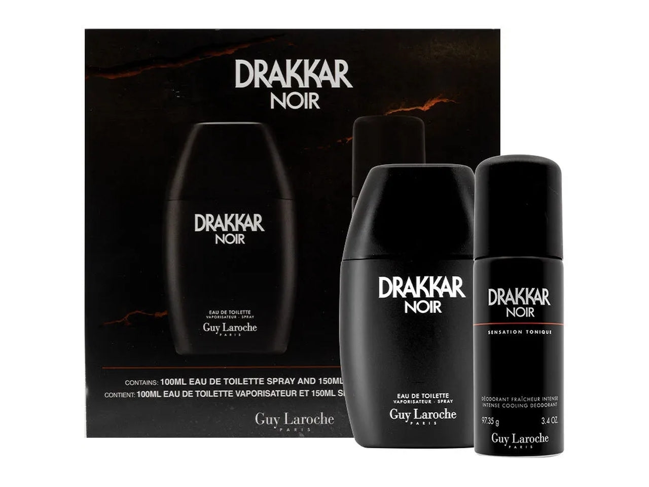 Drakkar noir coffret eau de toilette 100ml + deo 150ml