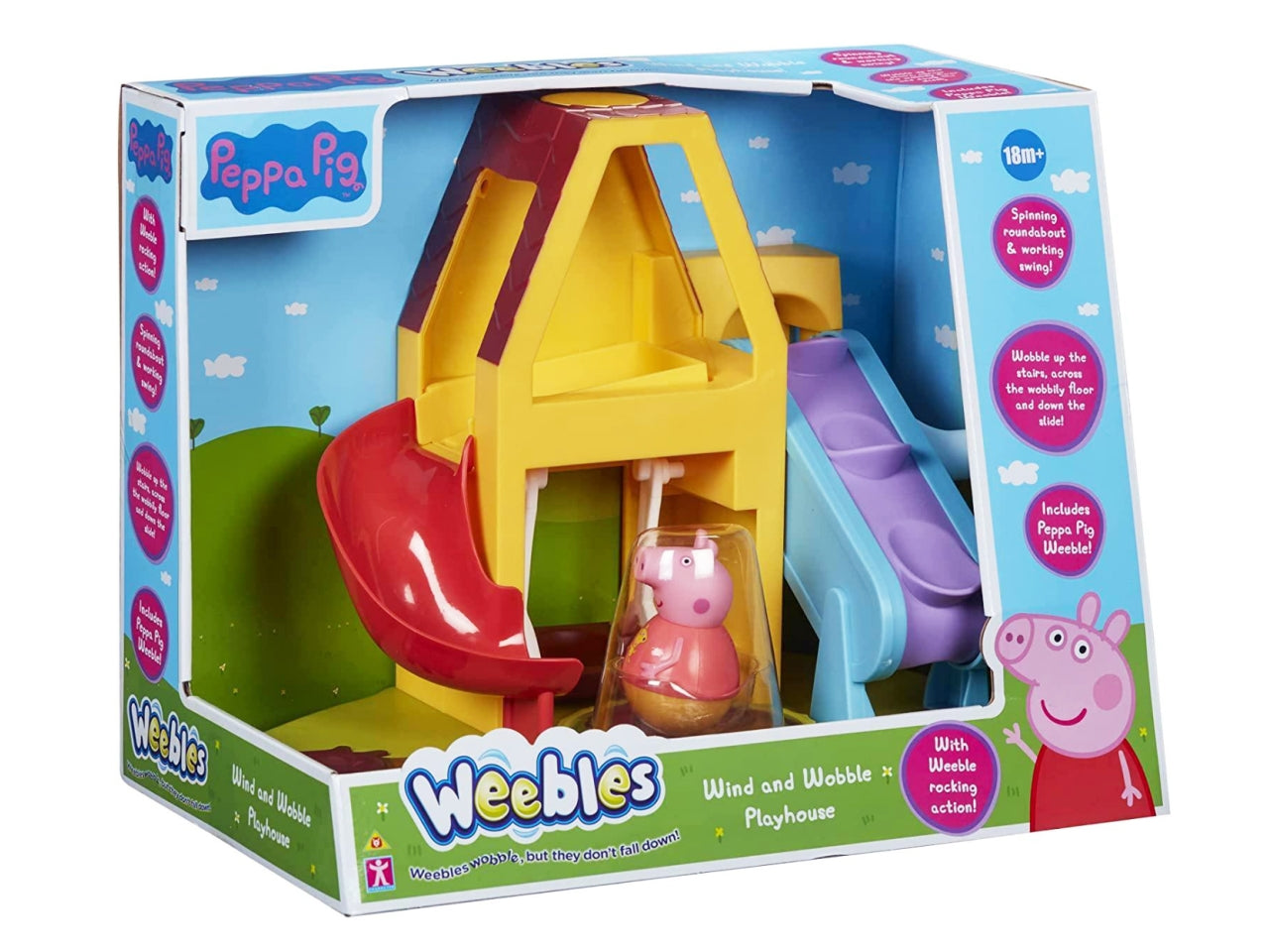 Peppa pig weebles wind & wobble playhouse $