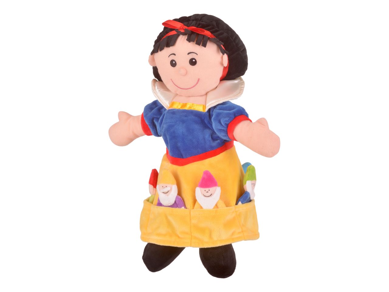 Marionetta 35cm con 5 marionette dito biancaneve