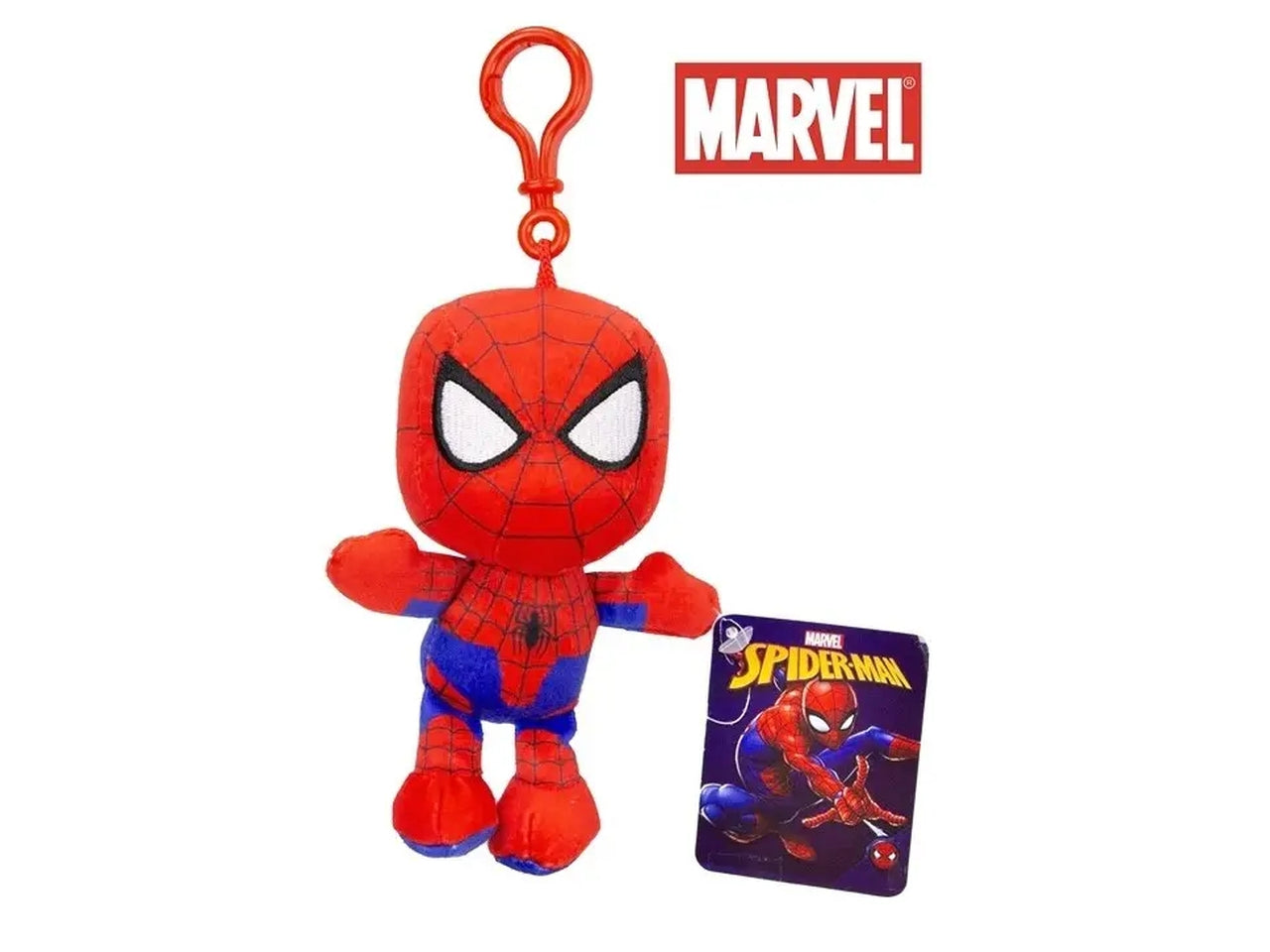 Spiderman peluche 13cm con bagclip