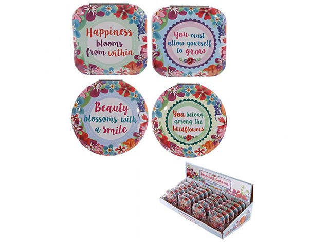 Specchietto da borsa floreale mirr20