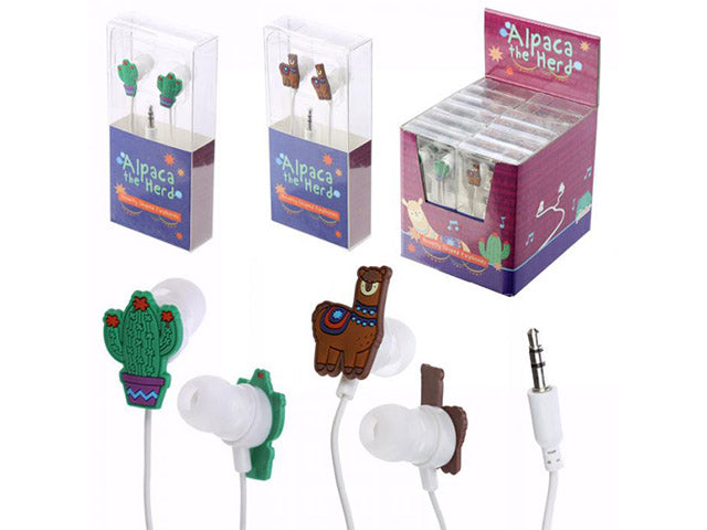 Auricolari cactus e alpaca ebud13