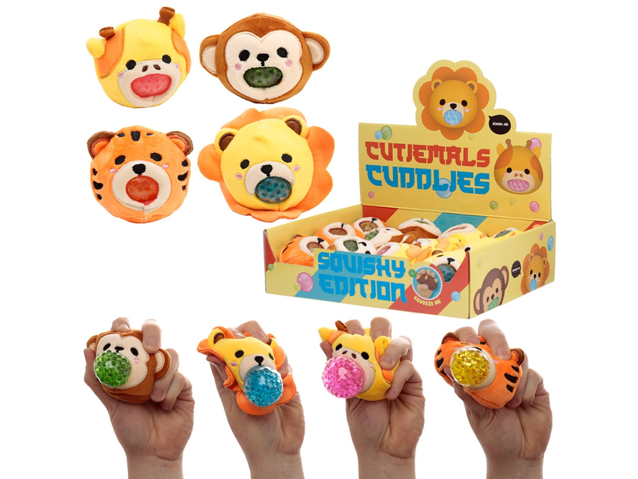 Antistress di peluche a forma di animali con slime