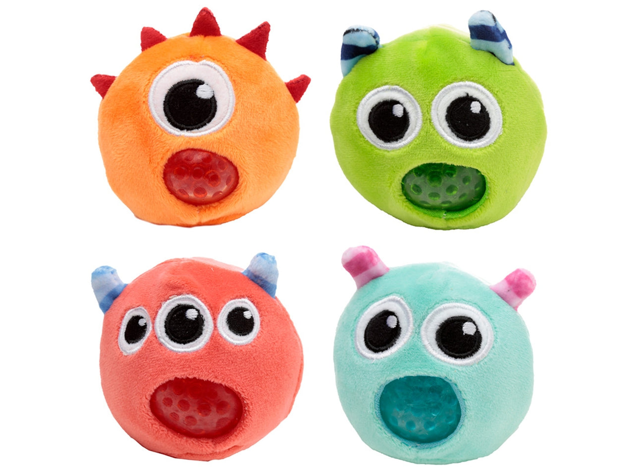 Antistress di peluche a forma di mostri con slime