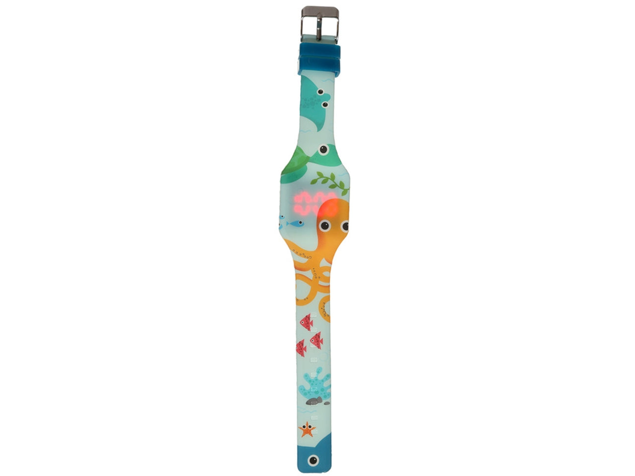 Orologio da polso in silicone con immagini di animali marini