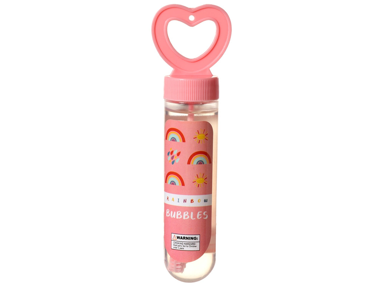 Bolle di sapone con immagini di arcobaleno