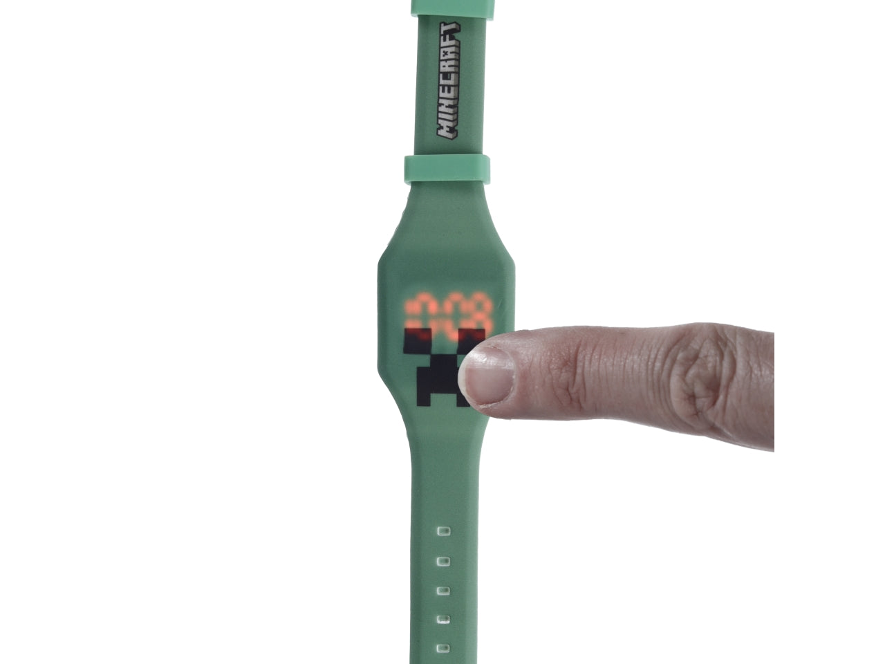 Orologio da polso in silicone con volti di minecraft