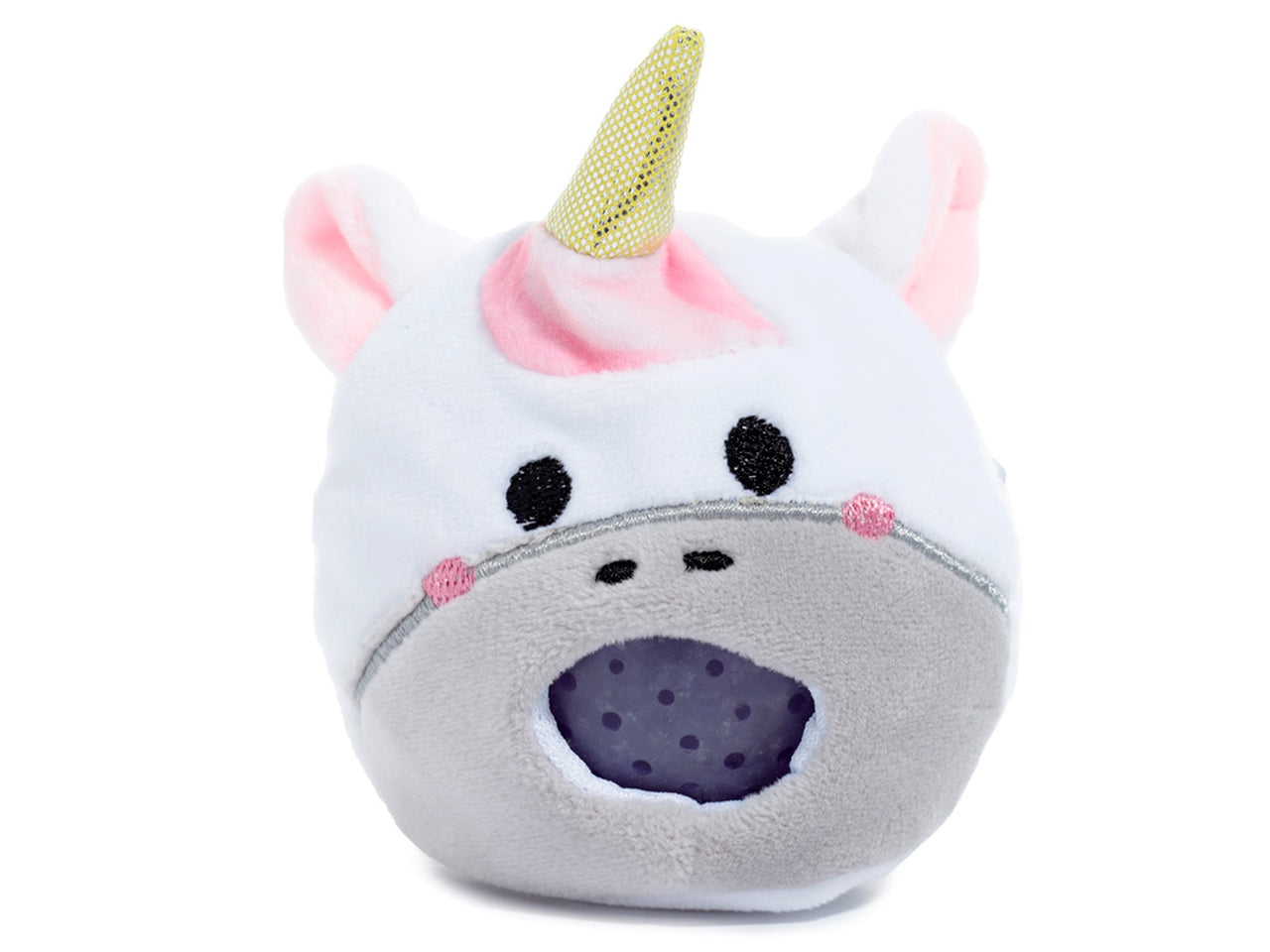 Antistress di peluche a forma di unicorno con slime