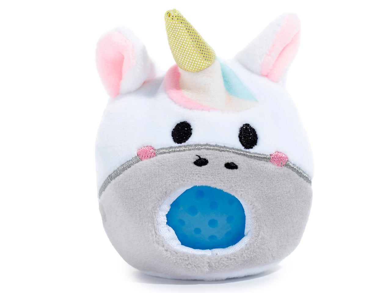 Antistress di peluche a forma di unicorno con slime