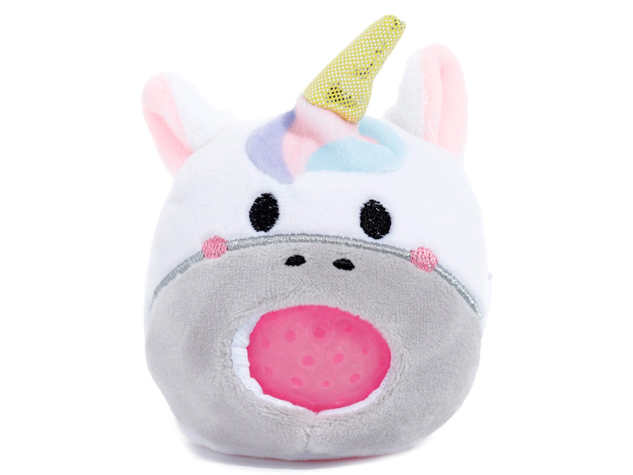Antistress di peluche a forma di unicorno con slime