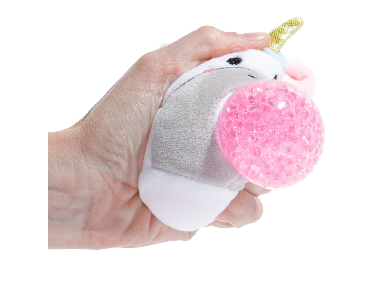 Antistress di peluche a forma di unicorno con slime