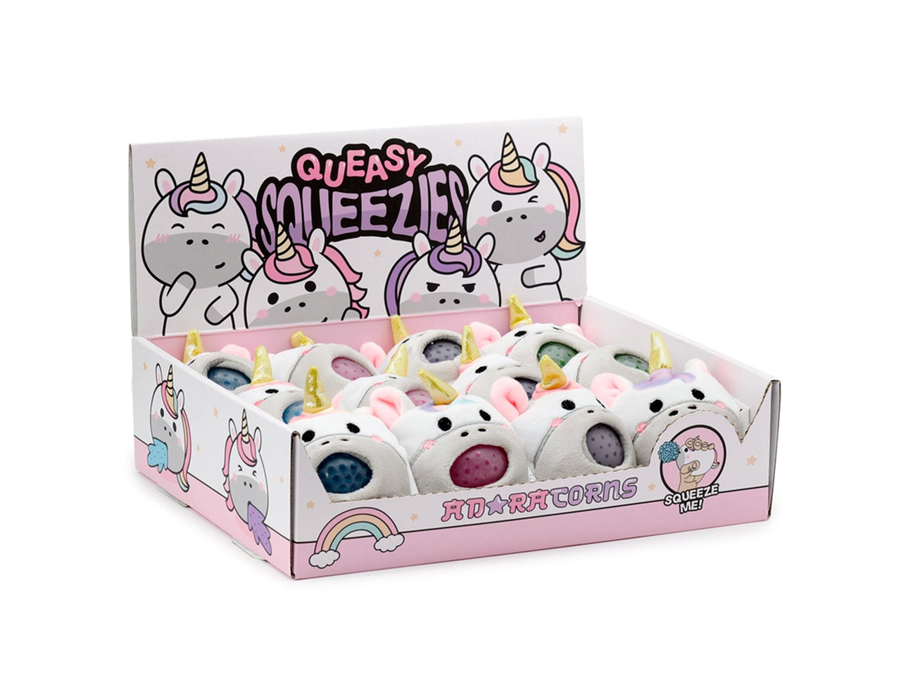 Antistress di peluche a forma di unicorno con slime