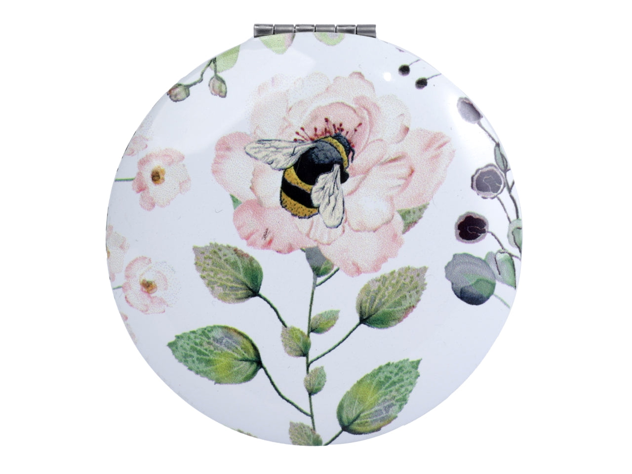 Specchietto da borsa con decoro api d.6,5cm