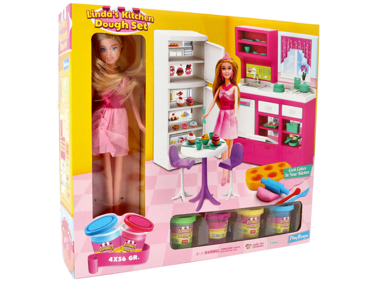 Cucina di linda c/bambola 30cm 03666