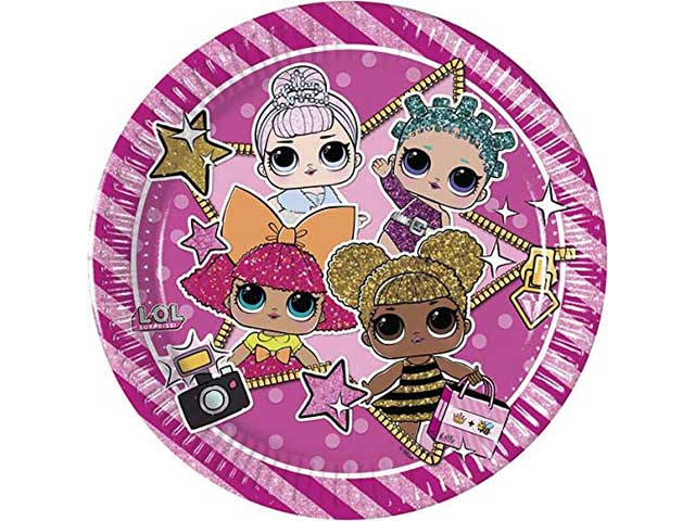 Lolsurprise piatto 20cm 8 pezzi 33701