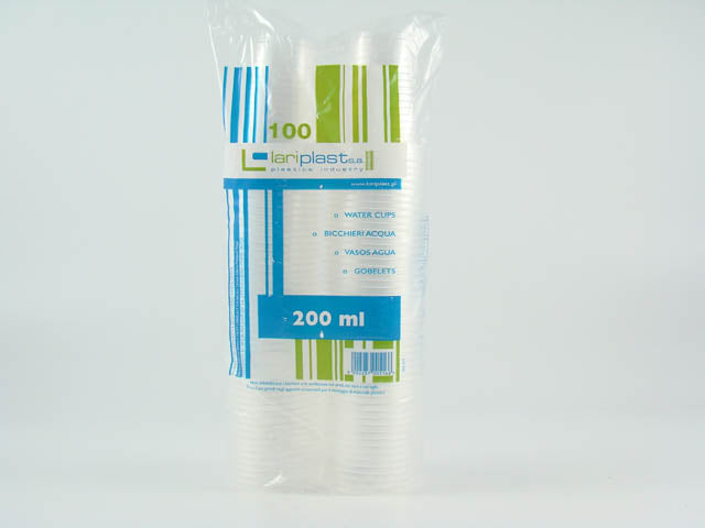 Bicchieri trasparenti 200ml in polipropilene - la confezione contiene 96 bicchieri$