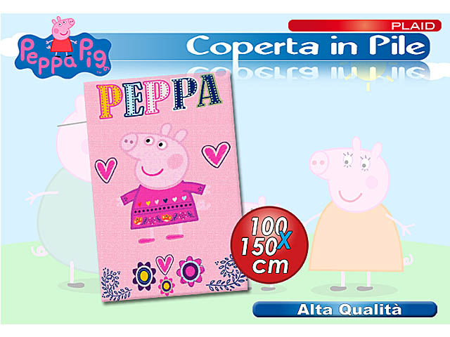Coperta pile 100x150 peppa pig pp07201