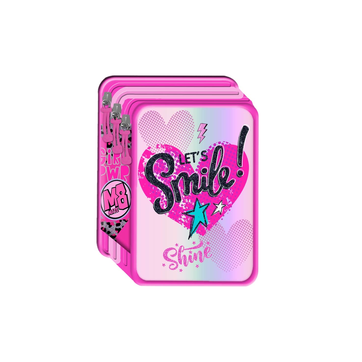 Astuccio 3 zip m8 girl