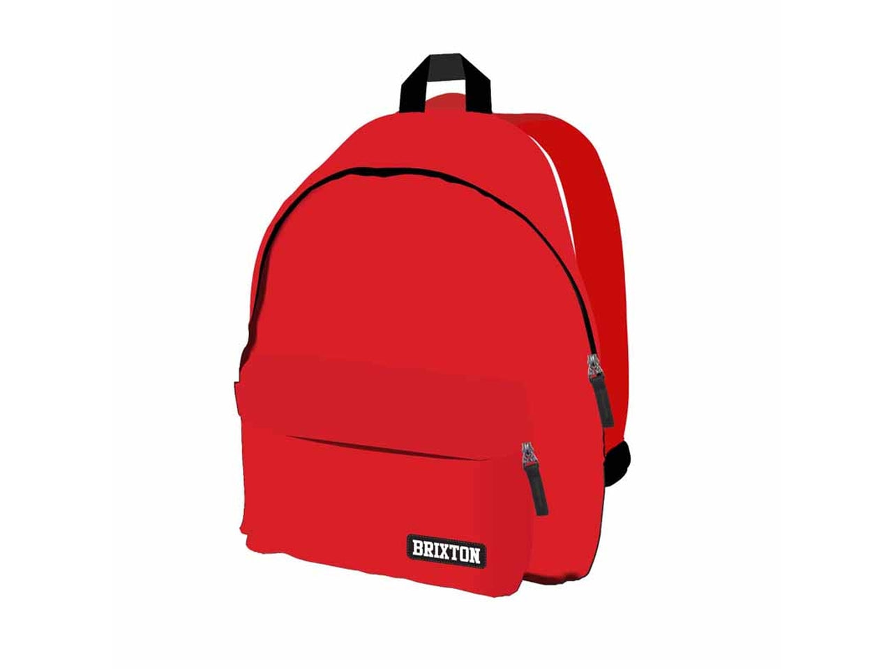 Zaino americano in poliestere rosso a 2 scomparti 41x30x17 cm - Dimagraf
