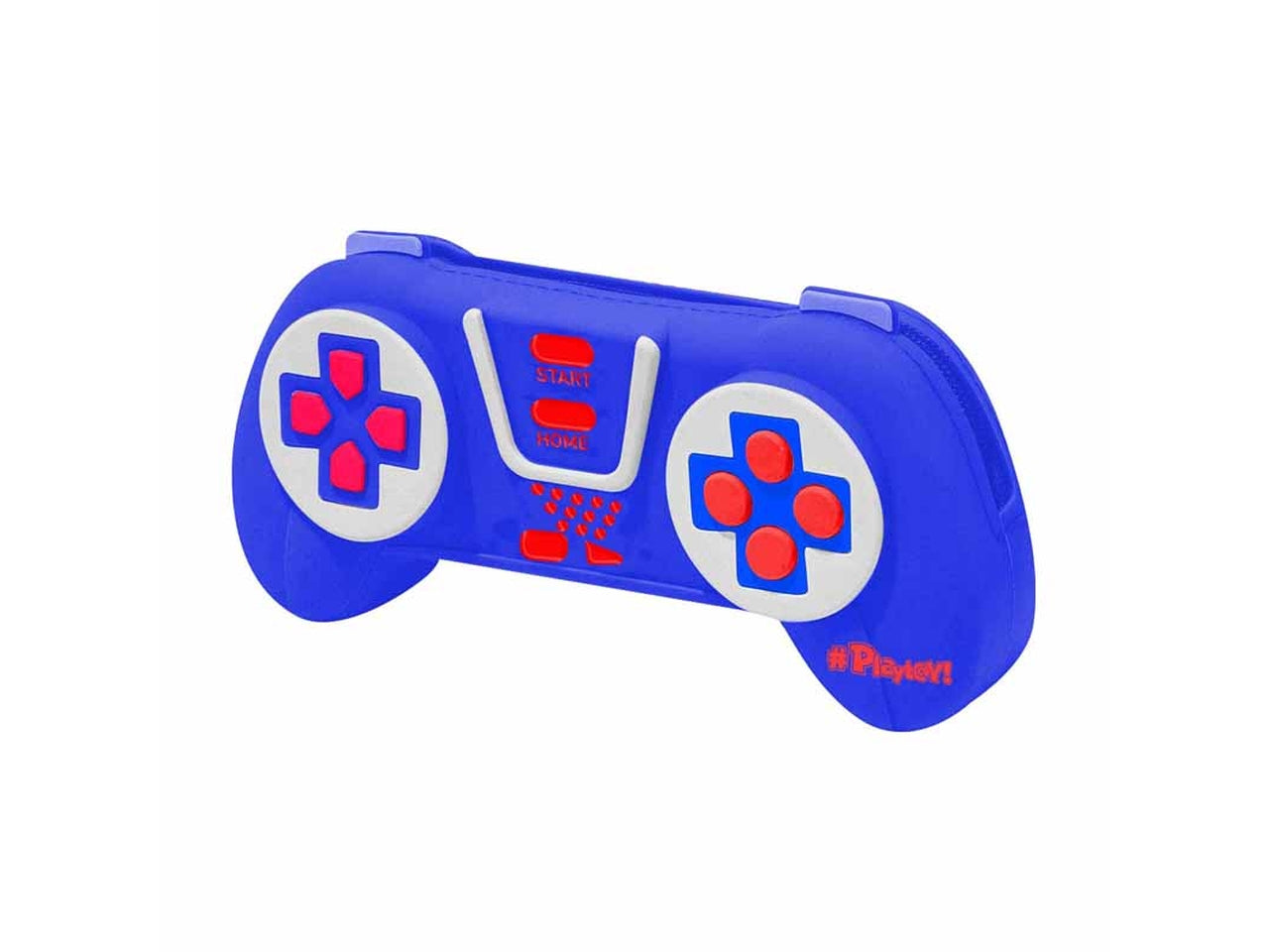 Astuccio in silicone blu a forma di joystick 20x9x4 cm - Dimagraf