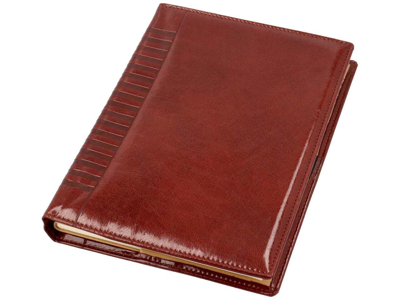 Rubrica 14,5x20,5cm con copertina per penna in simil pelle disponibile in 2 colori