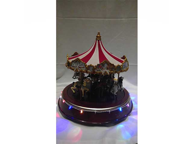 Giostrina carosello con led 30x30x31cm