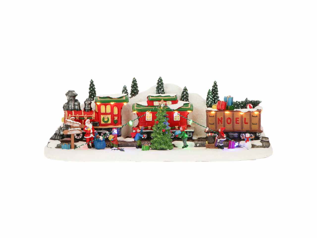 Giostrina trenino natalizio 47x18x16cm e led multicolor $