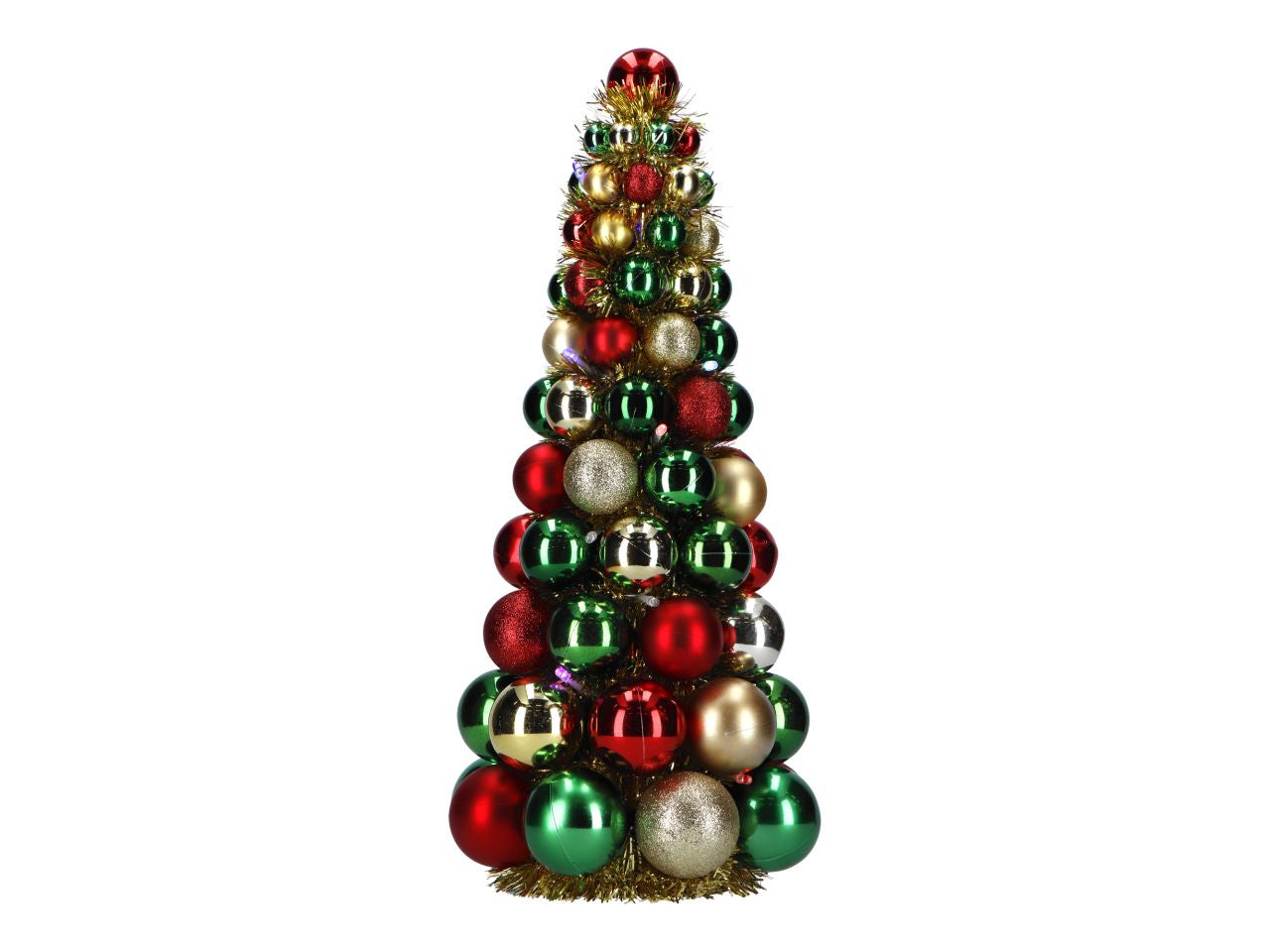Albero di natale decorato misura 23x23x48cm multicolor