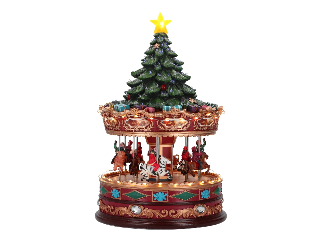 Giostrina natalizia 22x22x35cm con led