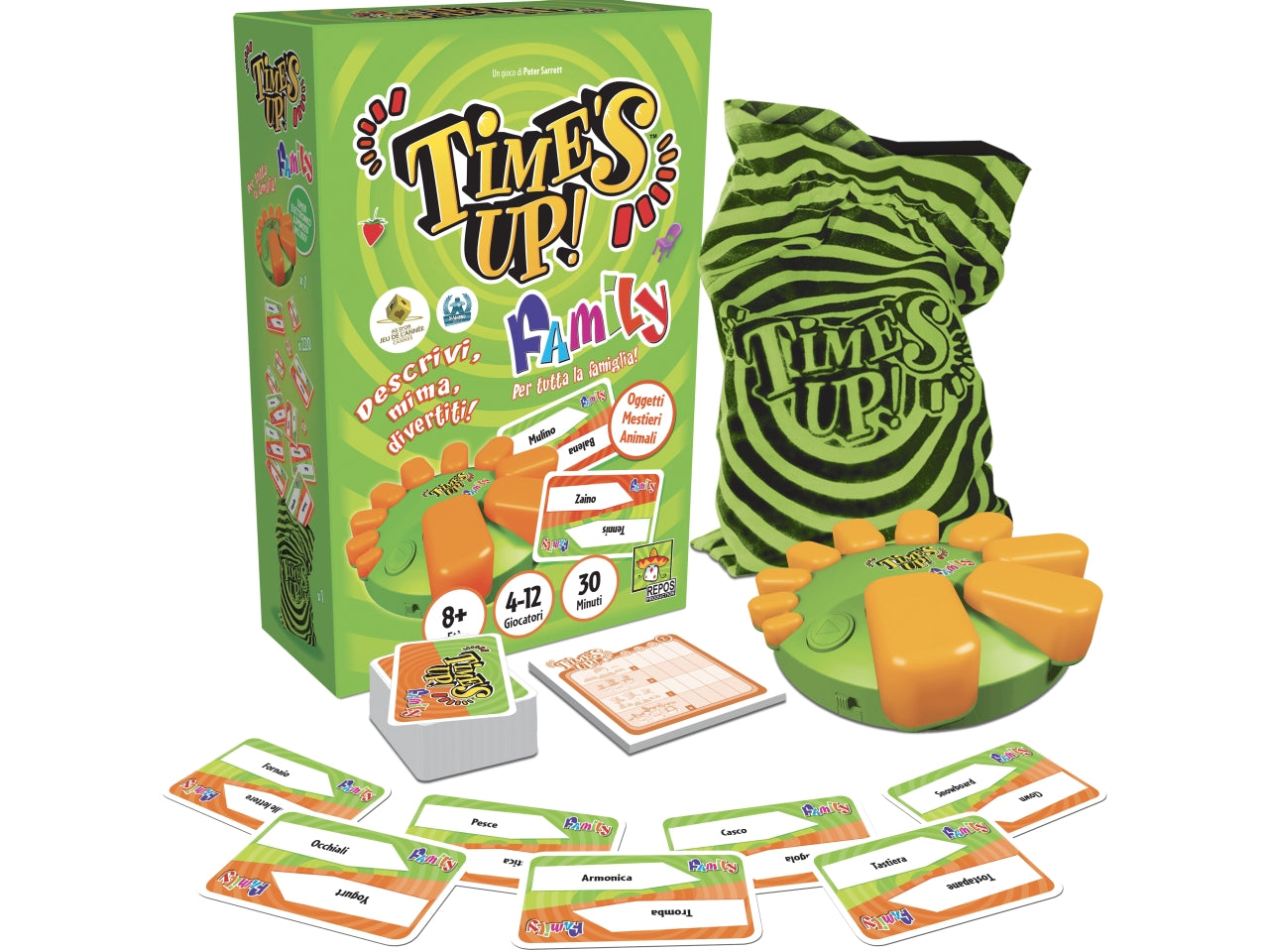 Time's Up! Big Box Family: Party Game Familiare per 4-12 Partecipanti, Dai 8 Anni in su, Versione Italiana - Asmodee