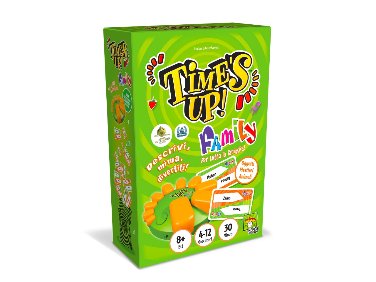 Time's Up! Big Box Family: Party Game Familiare per 4-12 Partecipanti, Dai 8 Anni in su, Versione Italiana - Asmodee