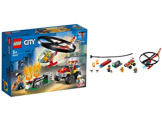 Lego city elicottero pompieri 60248