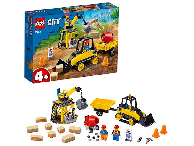 Lego city bulldozer da cantiere 60252