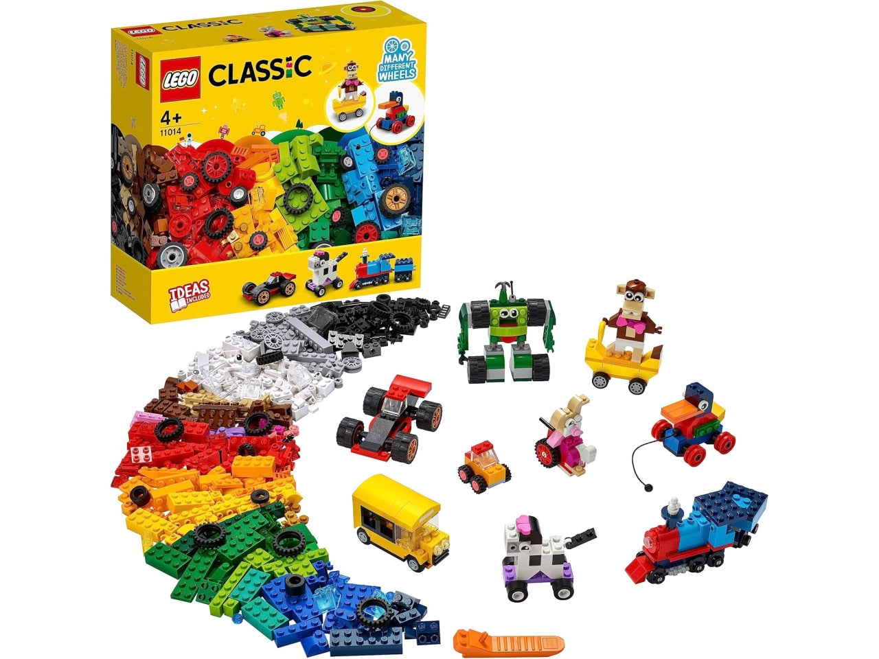 Lego classic mattoncini e ruote 11014