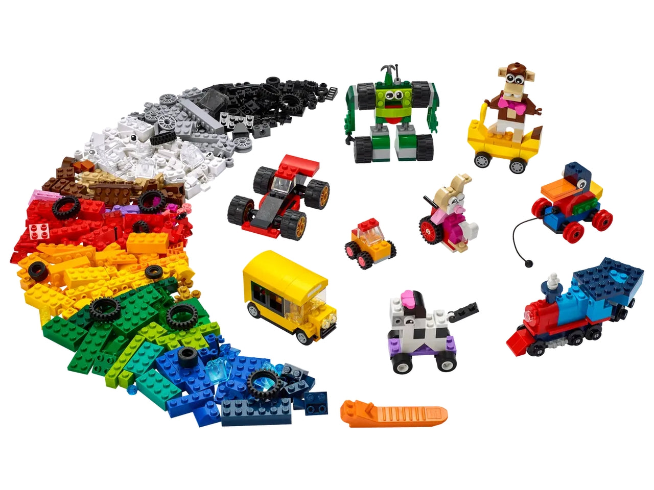 Lego classic mattoncini e ruote 11014