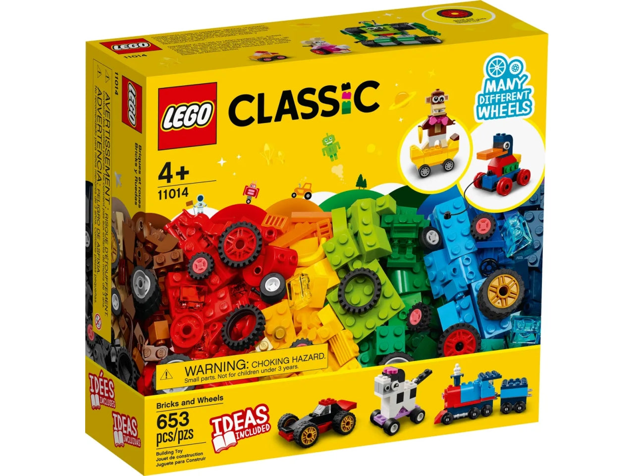 Lego classic mattoncini e ruote 11014