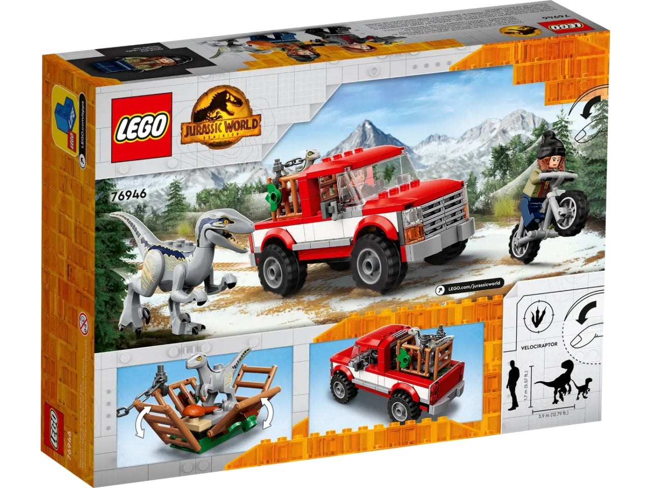 Lego la cattura dei velociraptor blue e beta.