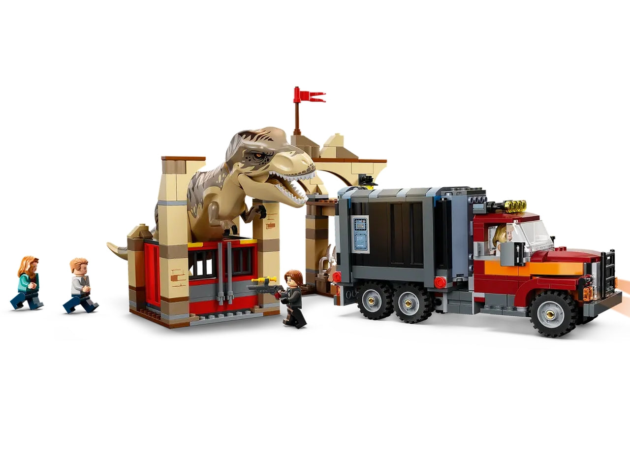 Lego la fuga del t. rex e dellatrociraptor.