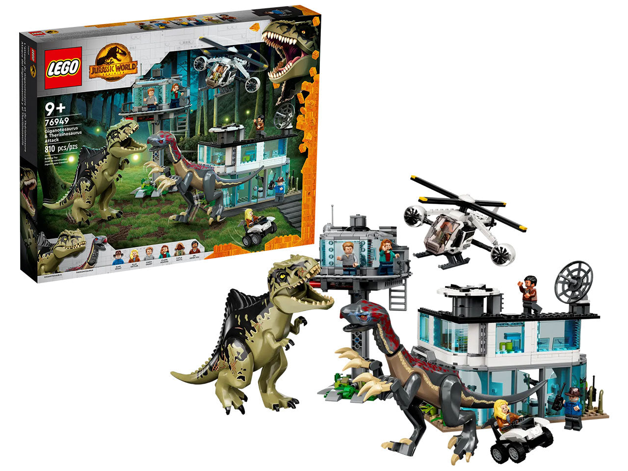 Lego Jurassic World Attacco del Giganotosauro e del Terizinosauro 76949