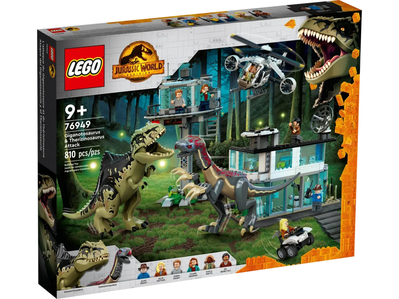Lego Jurassic World Attacco del Giganotosauro e del Terizinosauro 76949