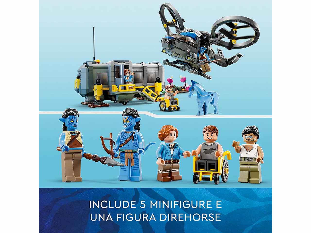 Lego avatar montagne fluttuanti: sito 26 e samson rda