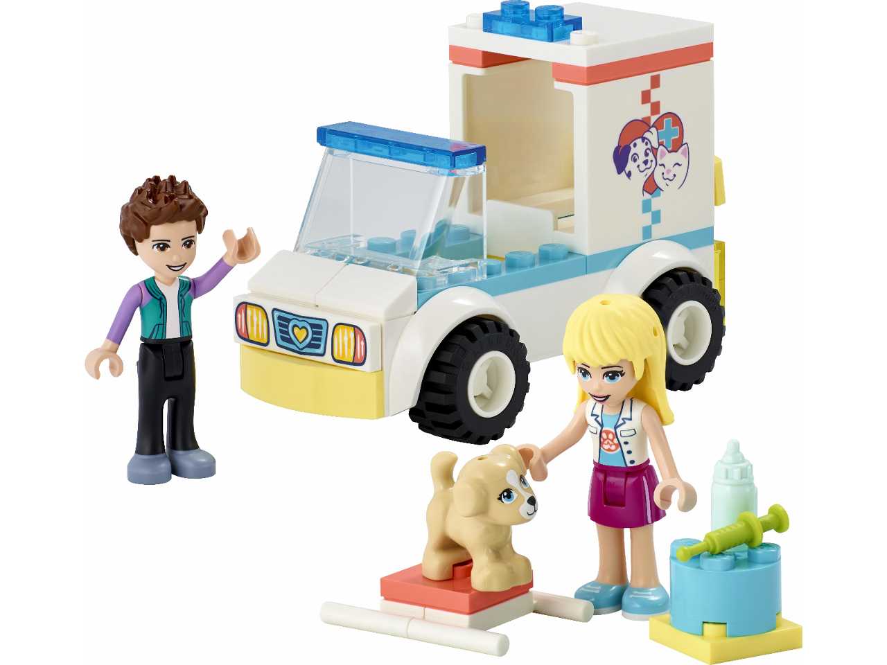 Lego ambulanza della clinica veterinaria.