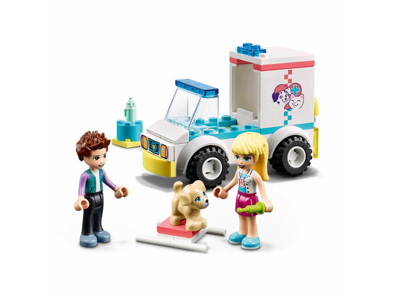 Lego ambulanza della clinica veterinaria.